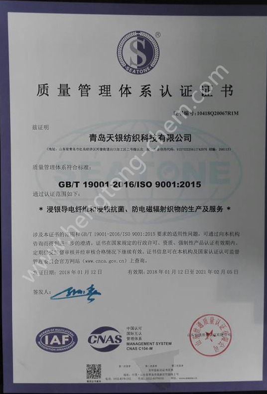 ISO9001管理認(rèn)證中文